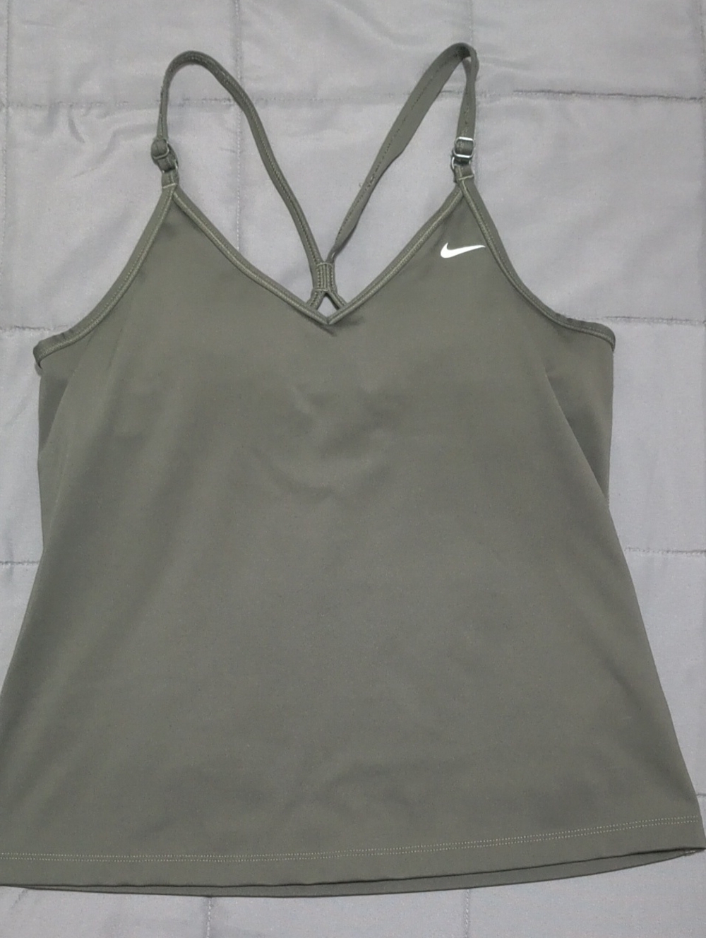Nike Olive Green Strappy Women's Tank Top